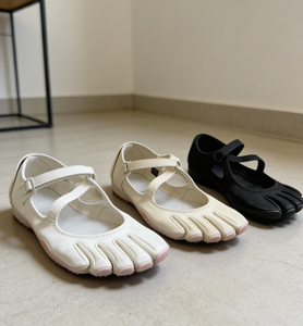 Chaussures décontractées à lacets et séparateurs d'orteils, style designer, en toile, <span class=keywords><strong>avec</strong></span> semelles souples anti-odeur en coton, antidérapantes, pour le yoga et la marche - Product Image 4