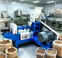 Machine à briquettes de soja pleine graisse modèle 90, 300-350 kg/h, en acier au carbone, équipement d'alimentation pour maïs, bétail, moutons, porcs