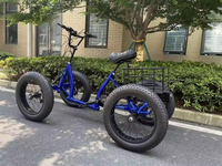 4OEM Quadricycle Électrique Tout-Terrain à Pédales Pneus Larges Motoneige Électrique Vélo Électrique à 4 Roues