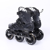 Patin à Roues Alignées de Haute Qualité Professionnel Vitesse Slalom pour Homme Adulte avec 3 Roues
