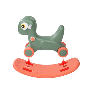 <span class=keywords><strong>Cheval</strong></span> à <span class=keywords><strong>bascule</strong></span> en plastique pour enfants, jouet portable en forme de <span class=keywords><strong>dinosaure</strong></span> - Product Image 2