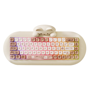 <span class=keywords><strong>Clavier</strong></span> mécanique sans fil YUNZII C75 Cake Meow 75% Gasket RGB Hotswap Tri-mode 2.4G Filaire <span class=keywords><strong>Clavier</strong></span> Chat Mignon pour PC - Product Image 3