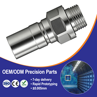 Conector de Tubería de Refrigeración de Alta Calidad para Intercambiadores de Calor Industriales y Circuitos de Refrigeración de Fluidos, Piezas de Mecanizado CNC