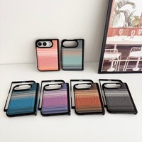 Étui de téléphone en cuir de style Duo Ins pour iPhone, antichoc, nouvelle tendance, accessoires magnétiques en PU pour iPhone 18 Duo