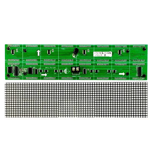 Indoor P3.75 <strong>Dot</strong> <strong>Matrix</strong> LED <strong>Display</strong> <strong>Module</strong> 64*16 304*76mm with 16 <strong>Red</strong> and Green Single and Double Color LED's - Product Image 1