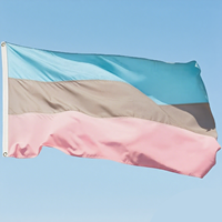 Drapeaux en nylon personnalisés robustes de 6x10ft coupe-vent résistant à la décoloration affichage extérieur toute l'année grandes bannières imprimées Double face