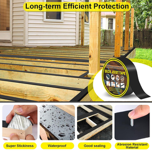 Fita viga para <span class=keywords><strong>Decking</strong></span> 2 ''X 50m Resistência às intempéries fita butílica para madeira vigas Decks telhado estender a vida do convés - Product Image 3
