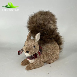 Fabbrica di vendita calda materiale Fluff alce, scoiattolo, orso polare, disegno <span class=keywords><strong>lupo</strong></span>, decorazione ornamentale natalizia - Product Image 6