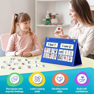 Tabla de Emociones, Actividades de Aprendizaje Social y Emocional, Herramientas de Aprendizaje para Autismo y TDAH, Tabla de Bolsillo para Gestión del Comportamiento, Fieltro - Product Image 2
