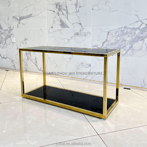 โต๊ะสแตนเลสสำหรับโชว์เสื้อผ้าร้านค้า2ชั้นเฟอร์นิเจอร์เชิงพาณิชย์โต๊ะเก็บดอกไม้ - Product Image 5