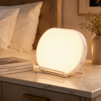 Lampe de luminothérapie LED sans UV 10000 Lux, lampe de lumière du jour SAD, luminosité réglable, commande tactile pour la maison et le bureau