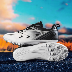 Chaussures d'athlétisme unisexe légères à crampons, respirantes <span class=keywords><strong>en</strong></span> maille, semelle extérieure <span class=keywords><strong>en</strong></span> caoutchouc antidérapante, pour la course sur distance moyenne-longue et la marche - Product Image 4