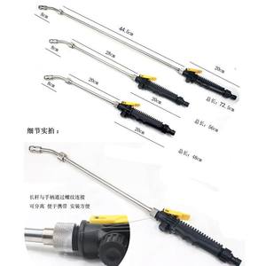 Pistola de agua de alta presión con boquilla larga de acero inoxidable y presión ajustable para lavado de autos y limpieza de jardines - Product Image 2