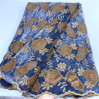 Tissu de velours brodé rouge foncé dentelle africaine robe de broderie en dentelle suisse tissu à paillettes en velours pour robe de soirée pour femmes