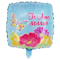 Ballons en aluminium en forme de cœur et carrés de 18 pouces en espagnol et en anglais pour la fête des mères, décorations de fête et promotions de vacances