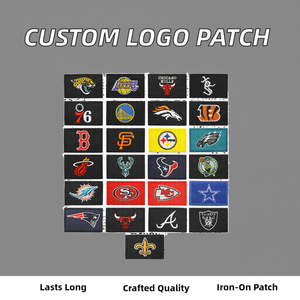 Badge personnalisé avec logo d'usine, accessoires OEM, design de badge, patch brodé en PVC gaufré thermocollant, lettre anglaise en forme de cœur pour chapeaux - Product Image 2
