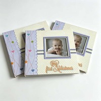 Livre de souvenirs personnalisé pour bébé et enfant, couverture rigide, avec cadre photo, journal des étapes importantes personnalisable, impression
