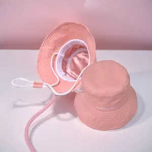 Sombreros de cubo Chapeau Seau de algodón personalizados Diseña tu propio sombrero bordado sombreros de cubo con logotipo personalizado