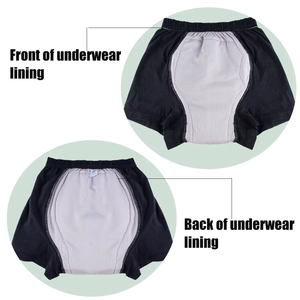 Pantalon d'incontinence réutilisable en coton pour hommes 300 ML Volume d'urine absorbant Boxer Slip Design pour l'incontinence masculine - Product Image 4