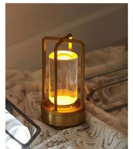 LED Night Table Lamp ABS Plastic Rechargeable Dimmable 3 Temperatures Black European Design Home Decoration Outdoor Reading - Product Image 6