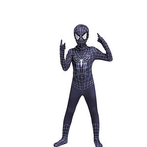 Costume Ispirato a <span class=keywords><strong>Spider</strong></span>-<span class=keywords><strong>Man</strong></span>, Tuta per Giochi di Ruolo, Design Nero e Rosso, Tessuto in Poliestere, Costume per Feste di Halloween - Product Image 3