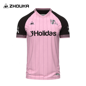 יצרני חולצת כדורגל מותאמת אישית חולצת כדורגל רקמה באיכות גבוהה חולצת מדים לכדורגל רטרו עם לוגו לגברים - Product Image 1