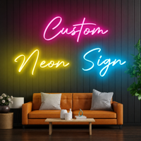 Enseigne néon personnalisée DC avec minuteur de compte à rebours et télécommande pour publicité, voiture, mariage, anniversaire, fête de Noël, chambre et décoration intérieure