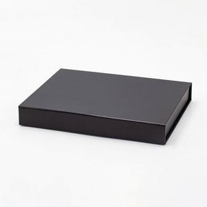 Cajas de Regalo Poco Profundas con Tapa Magnética Negra, Disponibles en Stock, Venta al Por Mayor - Product Image 1