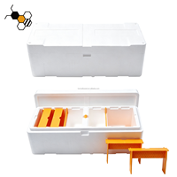 Ruche portable en mousse EPS à 4 cadres pour abeilles reines, mini-ruche de reproduction pour 500-1000 abeilles, idéale pour la propagation des abeilles au printemps et en automne