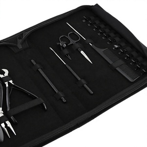 Kit de Herramientas Personalizado de 12 Piezas para Extensiones de Cabello: Pinzas de Seccionamiento, Tijeras de Corte, Peine de Cola, Herramienta de Separación de Cabello, Herramienta de Dedo, Acero Inoxidable - Product Image 5