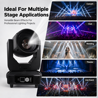 Projecteur à tête mobile 380W avec contrôle DMX512, 14 couleurs, prisme et gobo pour concerts, théâtres et événements scéniques