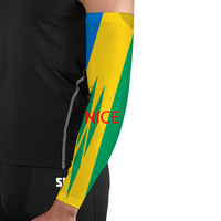 Manchon de bras personnalisé avec drapeau des Îles Vierges, protège-bras élastique pour la randonnée, la pêche, le cyclisme, l'école, le quotidien et les trajets en ville