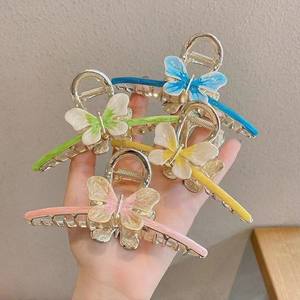 Accessoires pour <span class=keywords><strong>cheveux</strong></span> pour femmes de grande taille, style coréen Dongdaemun, métal haut de gamme, papillon, fleur, incrusté de diamants - Product Image 3