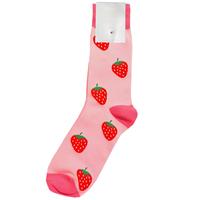 Vente en Gros Fruits Nourriture Fraise Unisexe Drôle Coton Designer Chaussettes Crew Tube Chaussettes