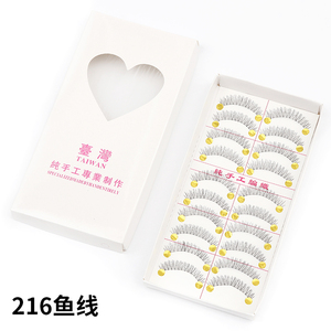 הסיטונאי הריסים הסיטונאי טבעי מלאכותיים מלאכותיים מלאכותיים, יד עשה taiwan ריסים מלאכותיים עבור כלי יופי איפור - Product Image 2