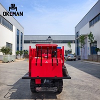 OKEMAN 1-Tonnen-Diesel-Raupendumper mit Gummiketten, Landwirtschaftliches Transportfahrzeug, Motor, Pumpe, Getriebe, Hohe Effizienz
