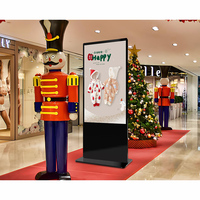 İnteraktif Dokunmatik Yer Tipi Kiosk Dijital Poster, İç Mekan Perakende Mağazaları ve Alışveriş Merkezleri için Bulut Tabanlı CMS ile