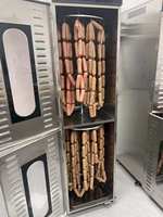 Machine à sécher les saucisses en acier inoxydable à double couche, déshydrateur à circulation d'air chaud pour viande séchée et boucherie