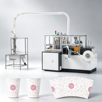 Machine à gobelets en papier entièrement automatique, démarrage à une touche pour distributeur d'eau et cantine de bureau