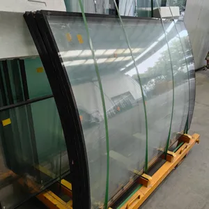 Glass Manufacture Curved Building Facades Fire-resistant Solar Low-e Double Triple Glazing Insulating Insulated Glass Industrial