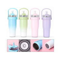 Gobelet isotherme sous vide Beauchy en acier inoxydable 304 de haute qualité, 1200 ml, pour boissons froides et chaudes, portable avec paille, idéal pour l'extérieur