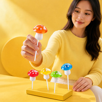 Schattige paddenstoel-lollipop 3D paddenstoelvormige snoepjes gemengde kleuren fruitige snoepjes voor kinderfeestjes cadeau bulk