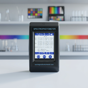 Espectrofotómetro Portátil Sensegood de Gran Apertura de 28 mm, Colorímetro de Precisión CIE ASTM, Fotómetro con Ancho de Banda Espectral de 400-700 nm - Product Image 2