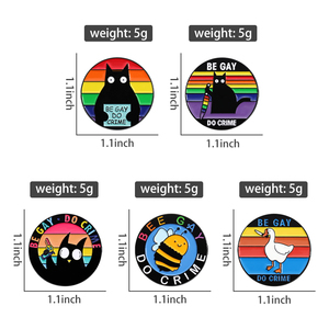 Broches de Esmalte con el Arcoíris del Orgullo <span class=keywords><strong>LGBT</strong></span>, Broche de Animal de Dibujos Animados, Insignia de Solapa, Accesorios de Joyería, Regalo para Amigos, Venta al por Mayor - Product Image 6