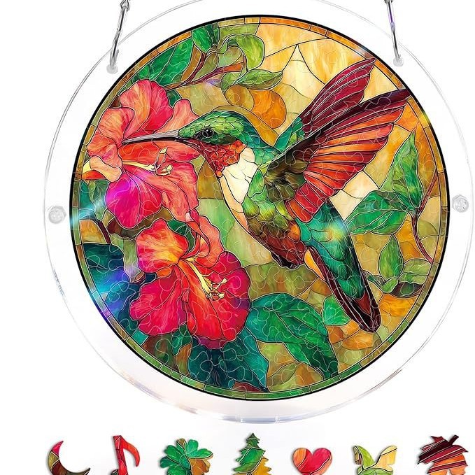 Un colibri de flamme