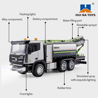Camión de Bomberos de Simulación a Escala 1:18, 2.4 GHz, RC, con Rociador de Agua, Camión para Supresión de Polvo, Regalo Navideño para Niños, Hui Na 1316