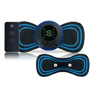 Unique design mini portable 8 modes 19 gears neck shoulder massager pads hot pack plam massager hot legs and feet massage