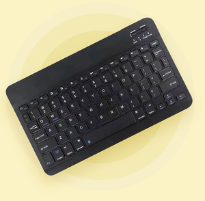 New phổ 10-inch Mini mỏng màu đen trắng Bàn phím không dây kết nối điện thoại di động/máy tính bảng nhựa cho tất cả các máy tính - Product Image 2