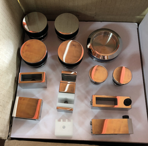 مجموعة أبواب المطبخ المنزلقة المتينة من الفولاذ المقاوم للصدأ مع نظام إكسسوارات الأجهزة - Product Image 4