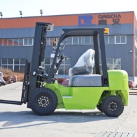 Chariot élévateur diesel 3 tonnes, moteur japonais Xinchai, mât de 4,5 m pour conteneurs, déplaceur latéral, chariot élévateur diesel de style Heli 3000 kg